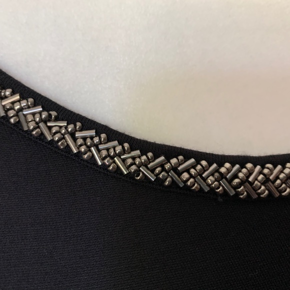 Apt. 9 Black Dolman Sleeve Beaded Neck Comfortable Soft Top Dressy Caree… - Picture 8 of 11